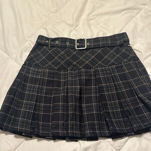 dELiA*s Plaid Mini Skirt with Belt